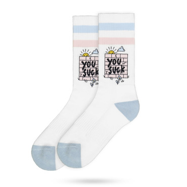 American Socks You Suck - Mid High, One Size American Socks You Suck - Mid High, One Size